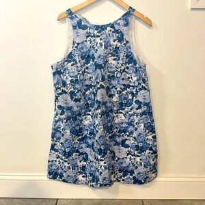 Blue floral dress